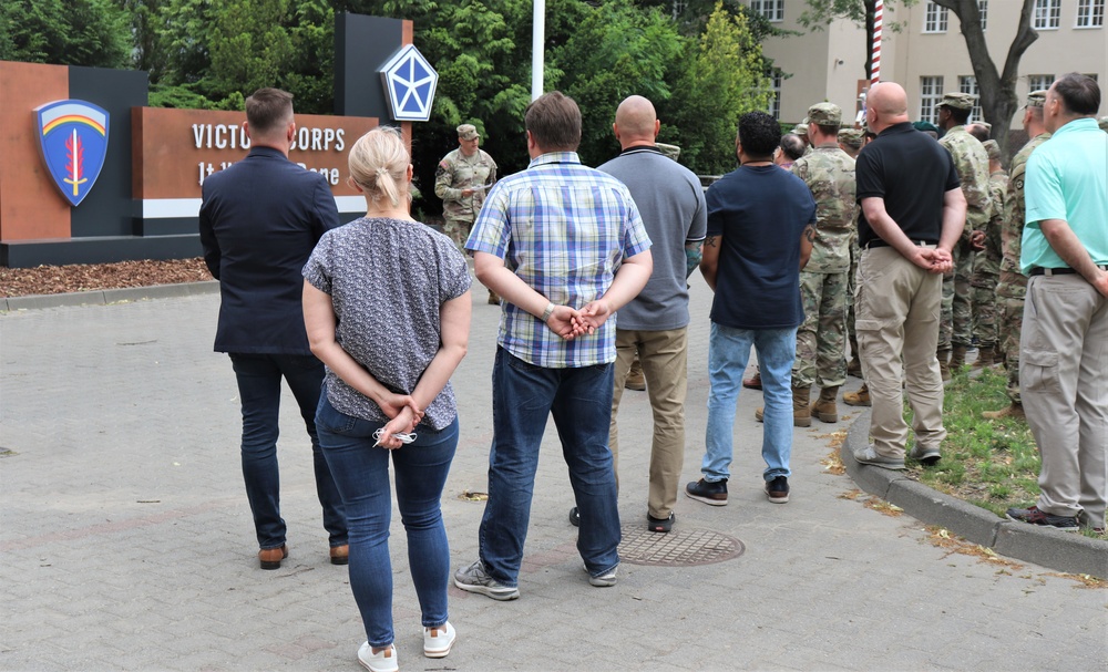 V Corps Forward motto unveiling ceremony held in Poznan, Poland