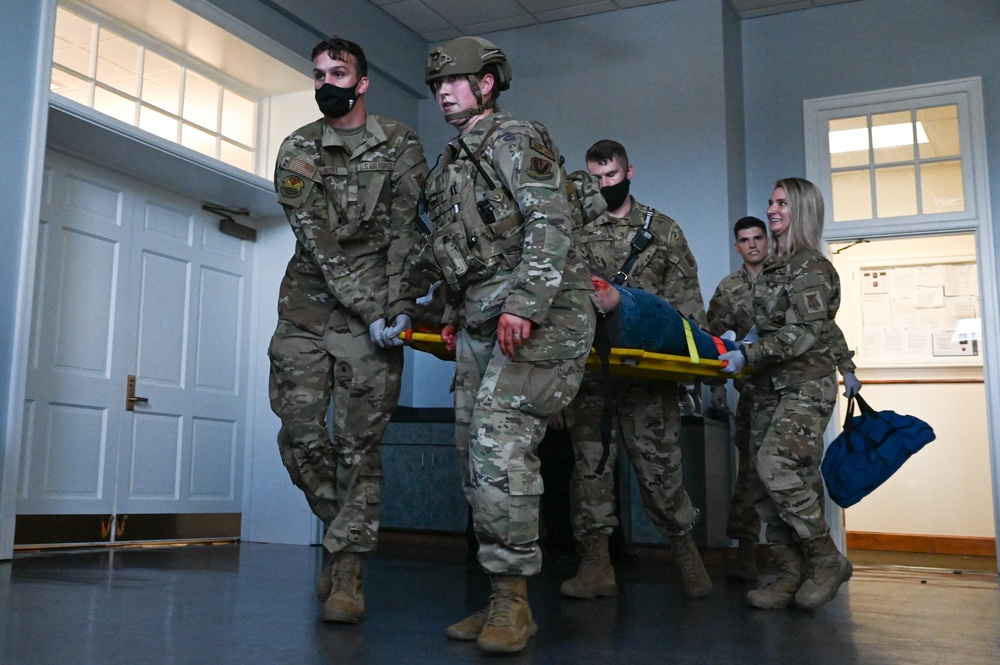 Chapel participates in active shooter exercise on JBLE