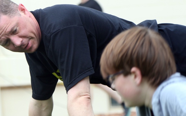 Soldiers, families participate in dagger PT