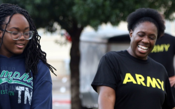 Soldiers, families participate in dagger PT