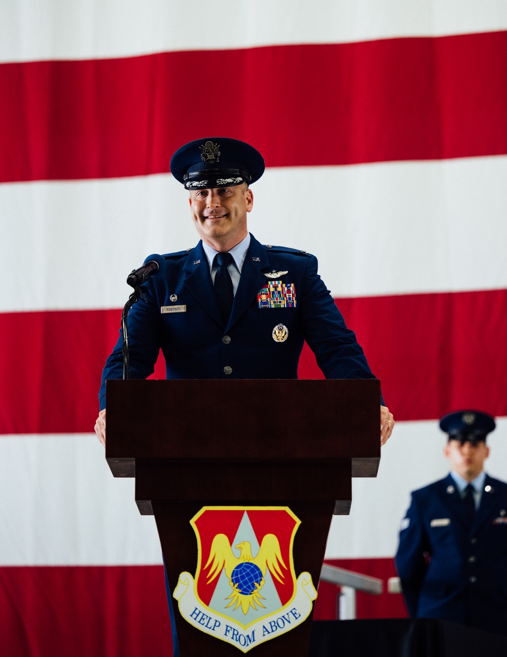 Robinson Assumes Showcase Wing Command