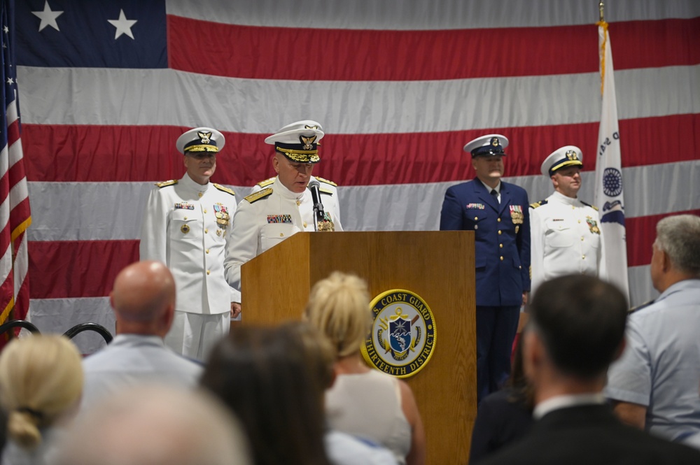 13th Coast Guard District transfers command