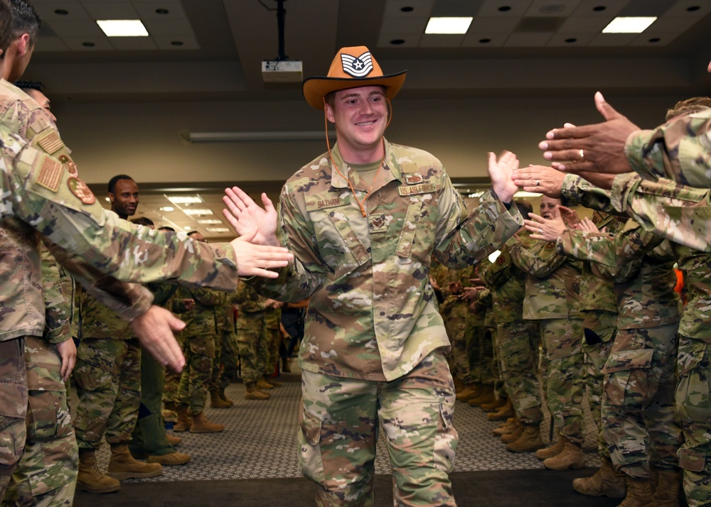 Goodfellow congratulates technical sergeant selects