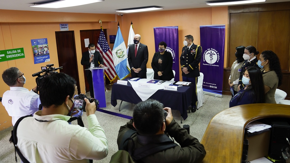 U.S. military and CDC donate vaccine freezers to Guatemala City
