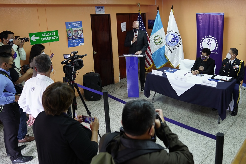 U.S. military and CDC donate vaccine freezers to Guatemala City