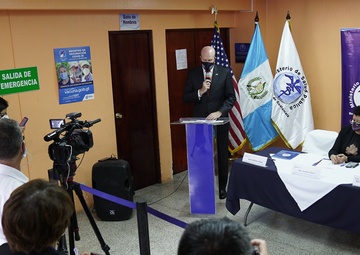 U.S. military and CDC donate vaccine freezers to Guatemala City