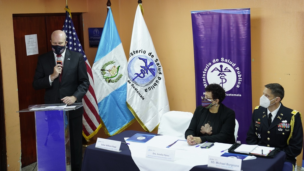 U.S. military and CDC donate vaccine freezers to Guatemala City