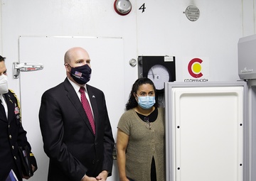 U.S. military and CDC donate vaccine freezers to Guatemala City