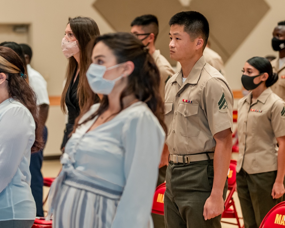 Service members and civilians become U.S. citizens during Naturalization Ceremony