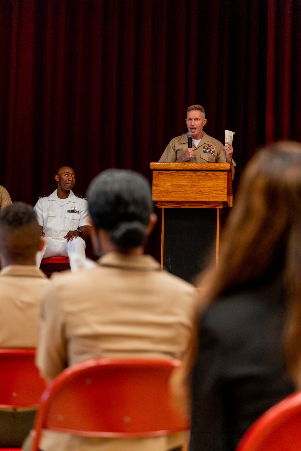 Service members and civilians become U.S. citizens during Naturalization Ceremony