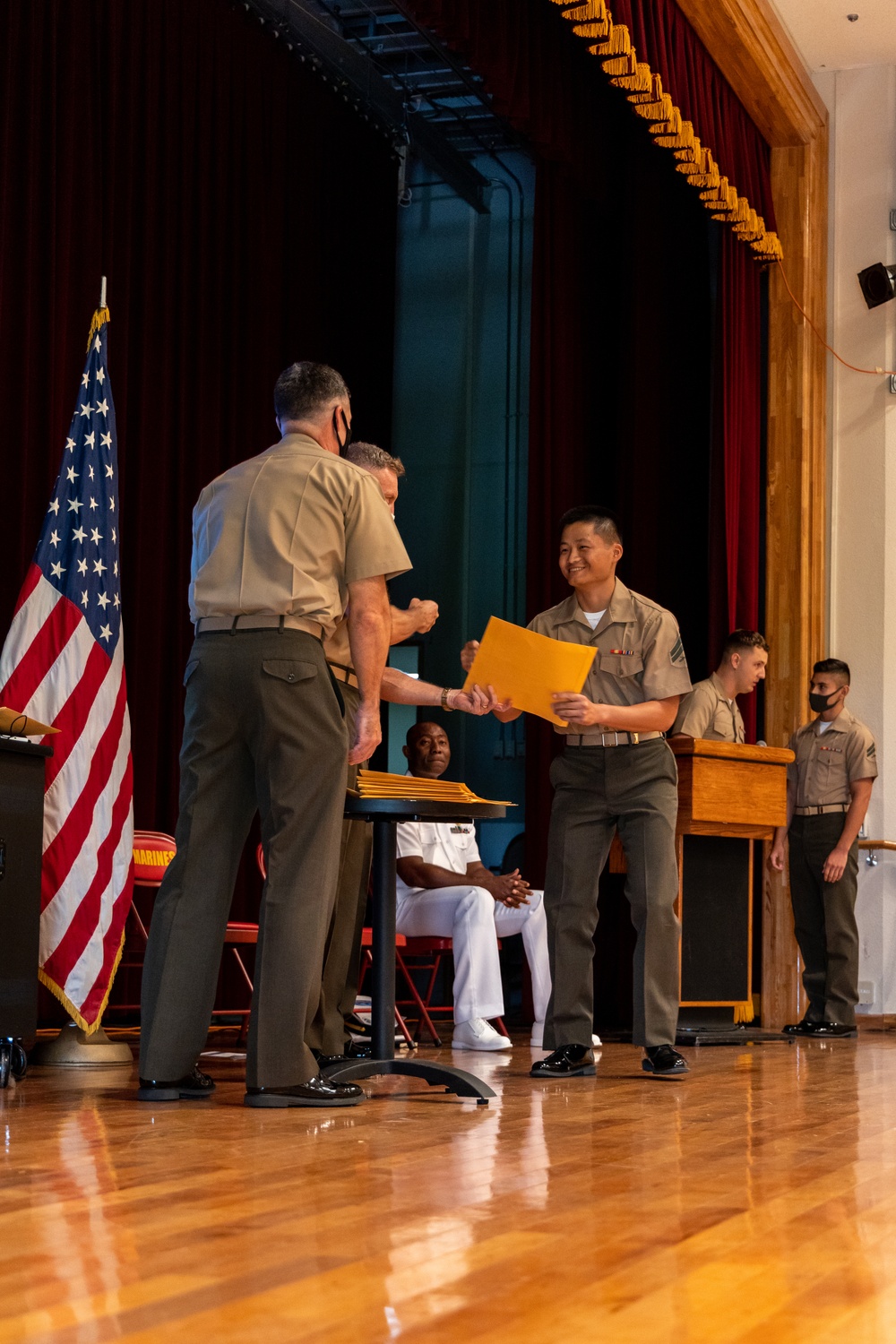 Service members and civilians become U.S. citizens during Naturalization Ceremony