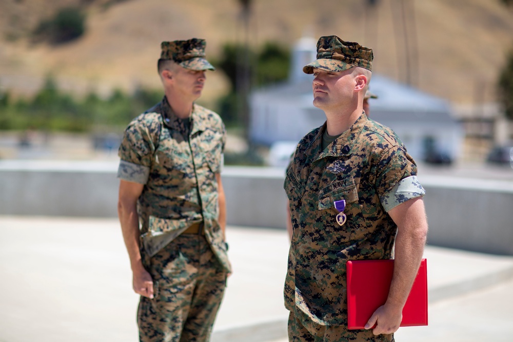 Division Sailor Receives Purple Heart Medal