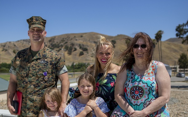 Division Sailor Receives Purple Heart Medal