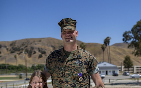 Division Sailor Receives Purple Heart Medal