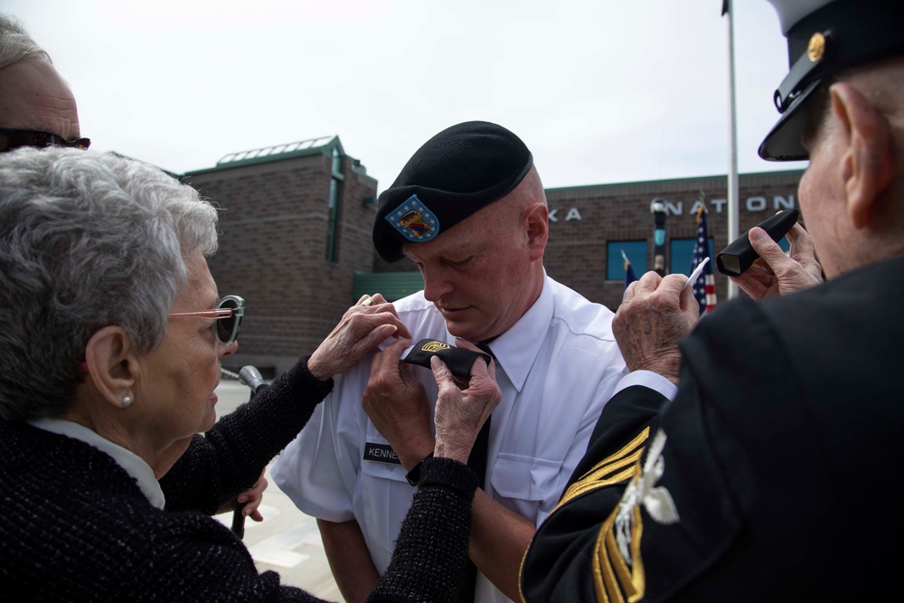 Sgt. Major Andrew Kennedy promotion ceremony