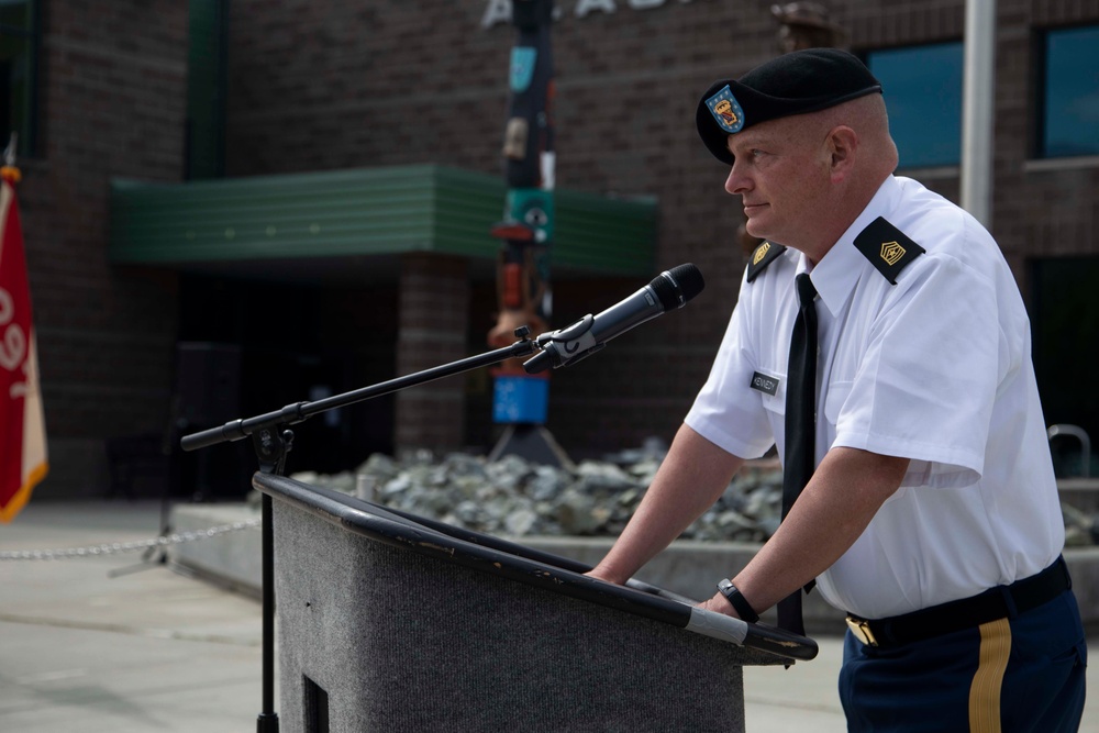 Sgt. Major Andrew Kennedy promotion ceremony