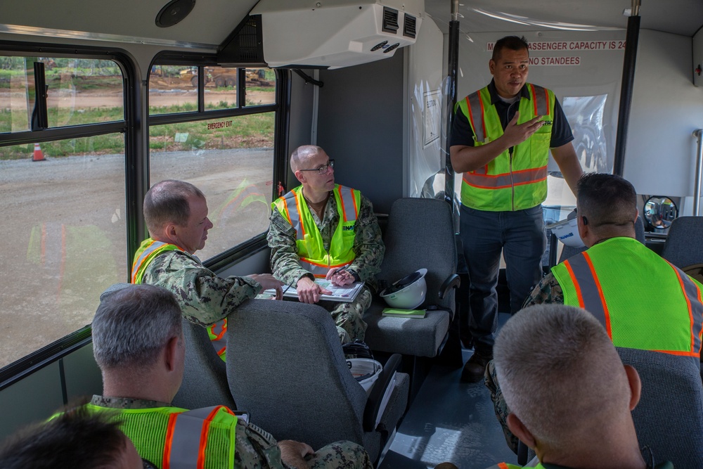 Naval Facilities Engineering Systems Command Pacific leaders visit Marine Corps Base Camp Blaz