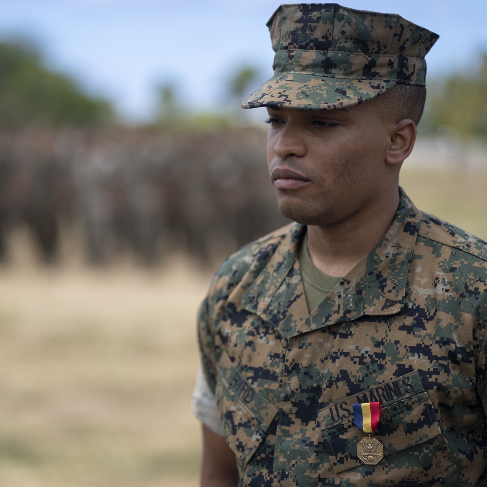 LCpl. Byrd Navy and Marine Corps Medal Award Ceremony