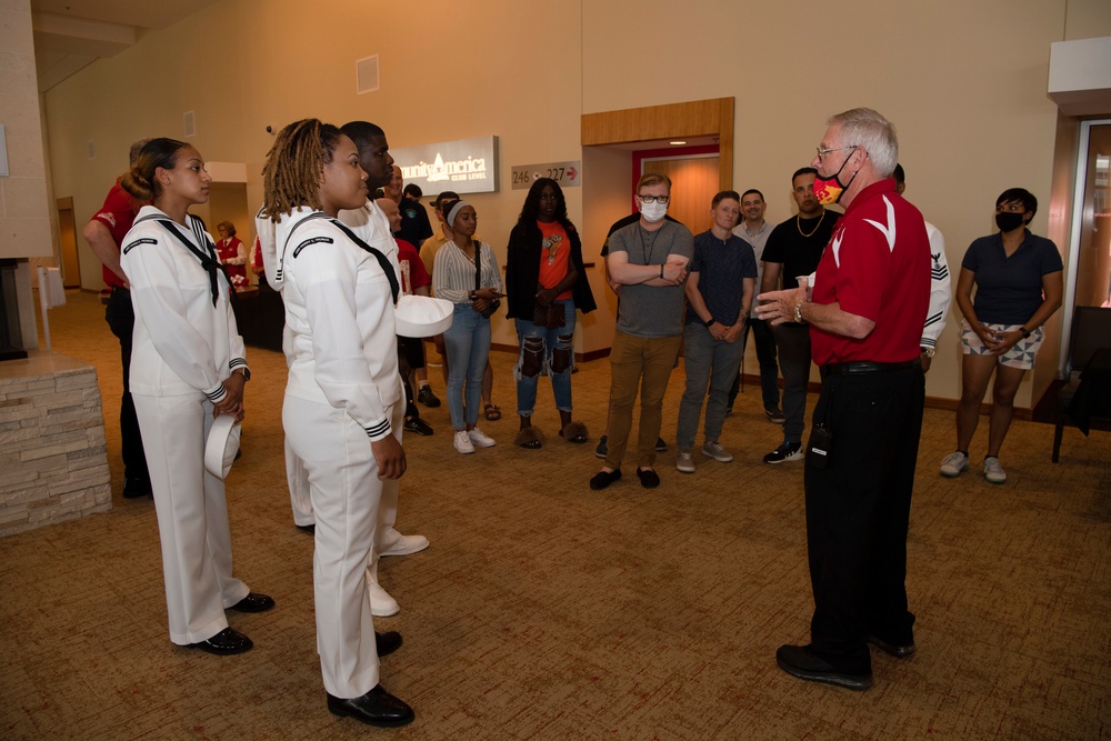 Sailors Tour Arrowhead Stadium During Kansas City Navy Week 2021