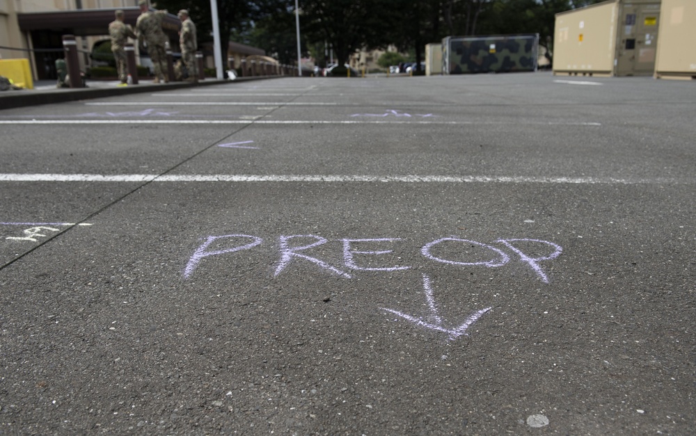 311th Field Hospital perform field exercise at Yokota