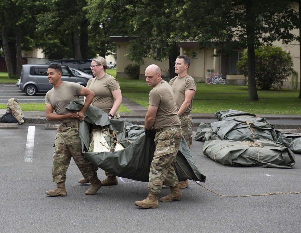 311th Field Hospital perform field exercise at Yokota