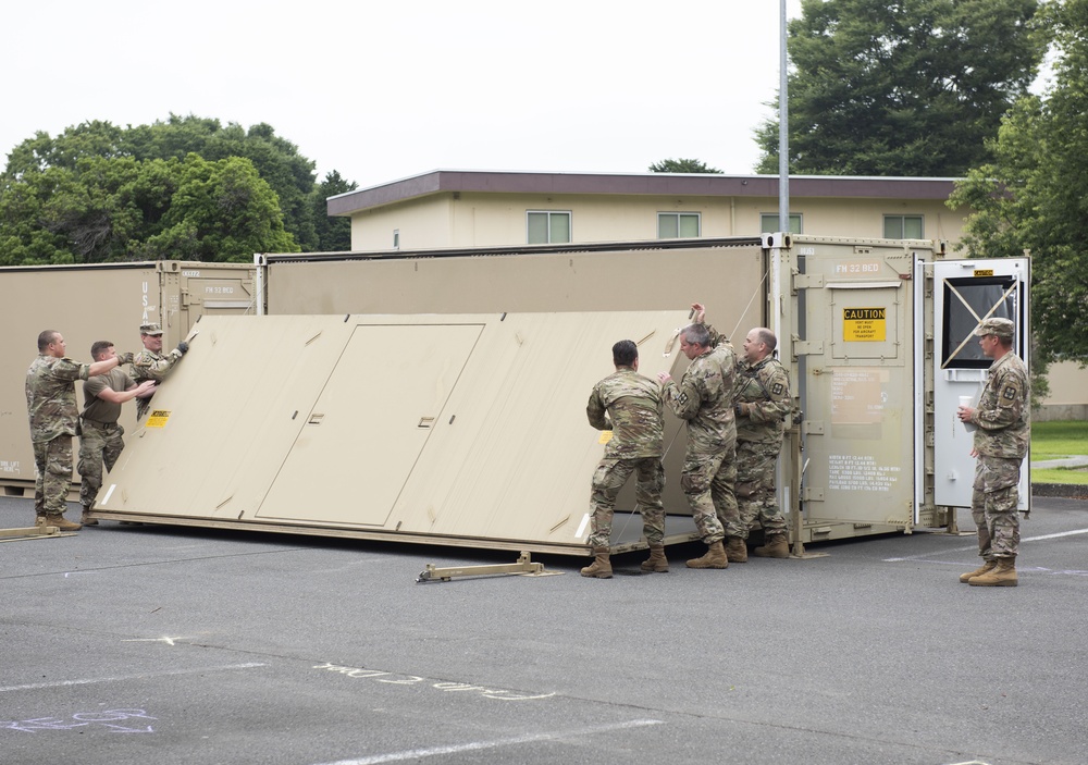 311th Field Hospital perform field exercise at Yokota