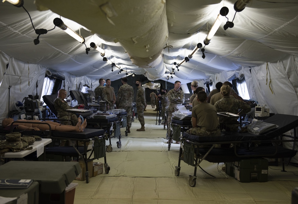 311th Field Hospital perform field exercise at Yokota