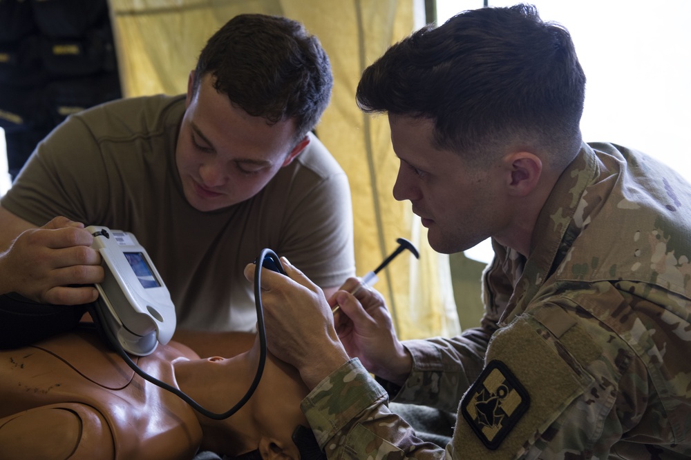 311th Field Hospital perform field exercise at Yokota