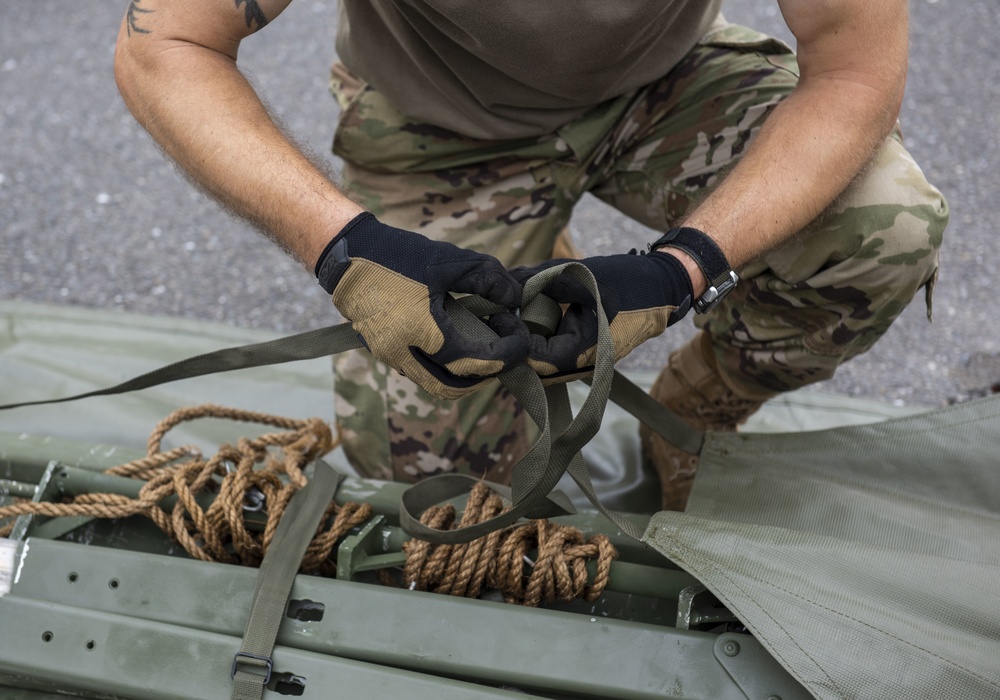 311th Field Hospital perform field exercise at Yokota