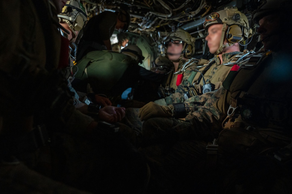 U.S. Special Operations forces conduct a military free fall training during exercise Sea Breeze 21.