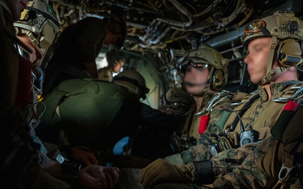 U.S. Special Operations forces conduct a military free fall training during exercise Sea Breeze 21.