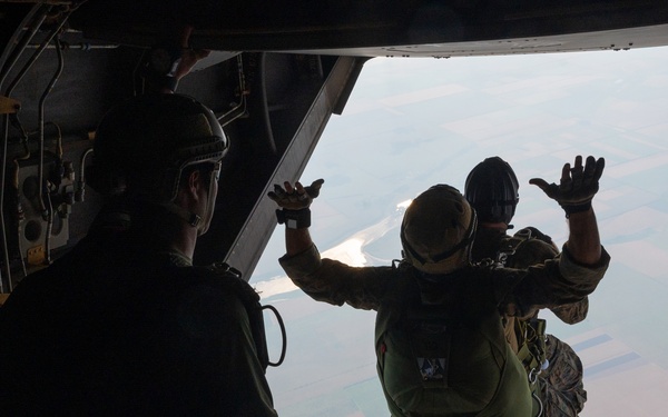 U.S. Special Operations forces conduct a military free fall training during exercise Sea Breeze 21.