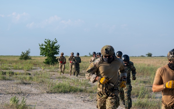 Multinational Special Operations Forces conduct fast-rope insertion and extraction training during exercise Sea Breeze 21.