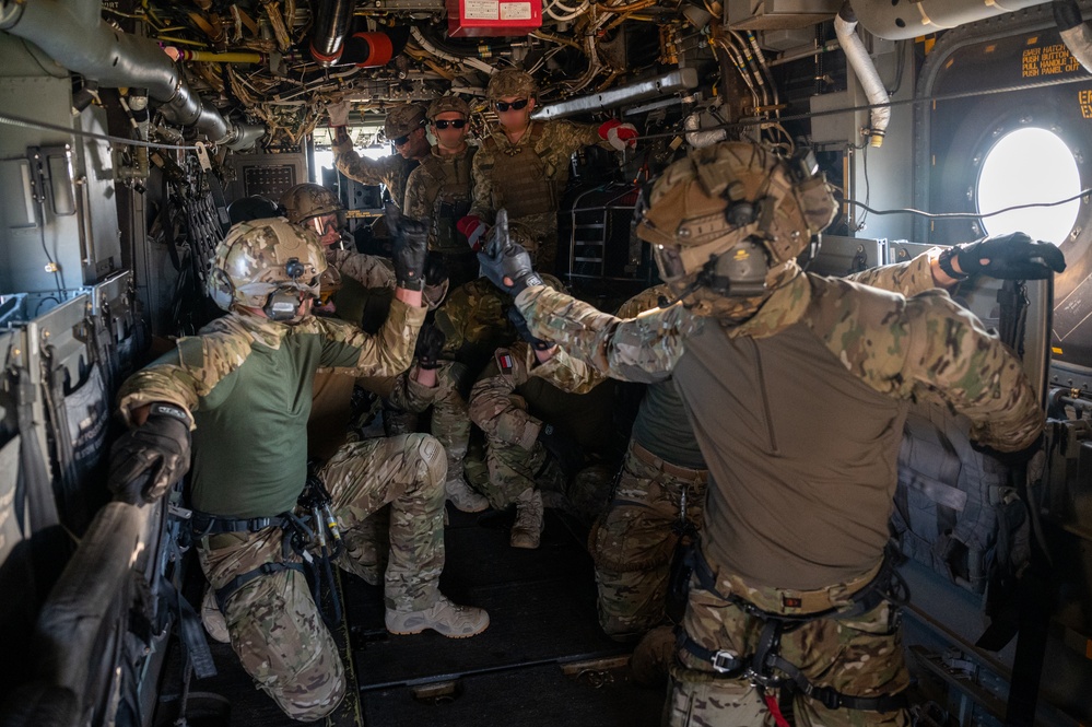 Multinational Special Operations Forces conduct fast-rope insertion and extraction training during exercise Sea Breeze 21.