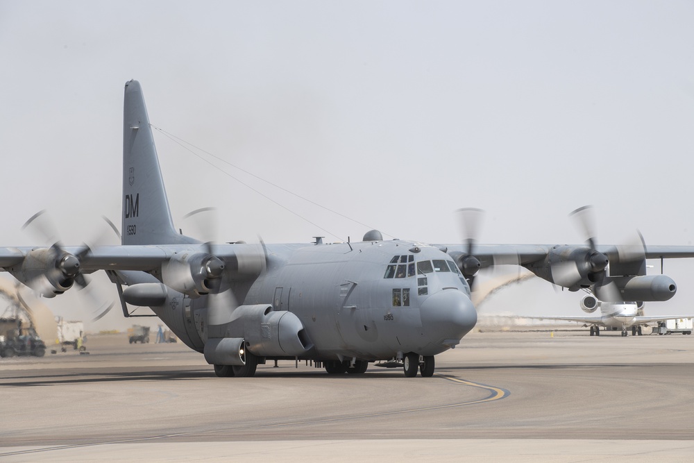 41st EECS, EC-130 Compass Call flies missions out of ADAB