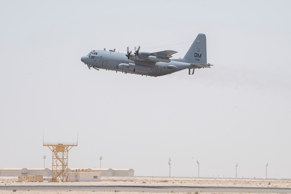 41st EECS, EC-130 Compass Call flies missions out of ADAB