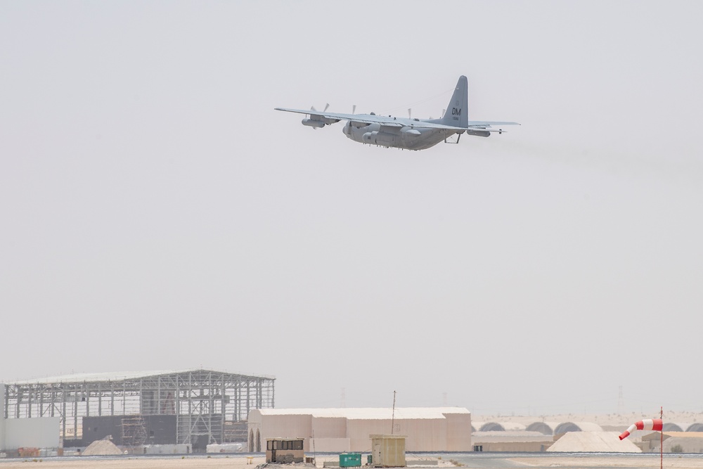 41st EECS, EC-130 Compass Call flies missions out of ADAB