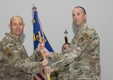 The 387th Expeditionary Support Squadron hosts a Change of Command ceremony