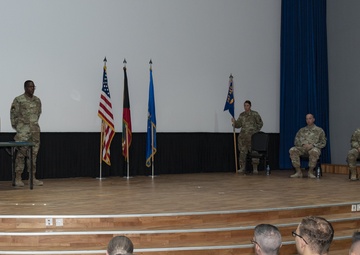 The 387th Expeditionary Support Squadron hosts a Change of Command ceremony