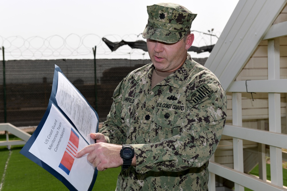 Navy Working Dog Receives Coast Guard Award