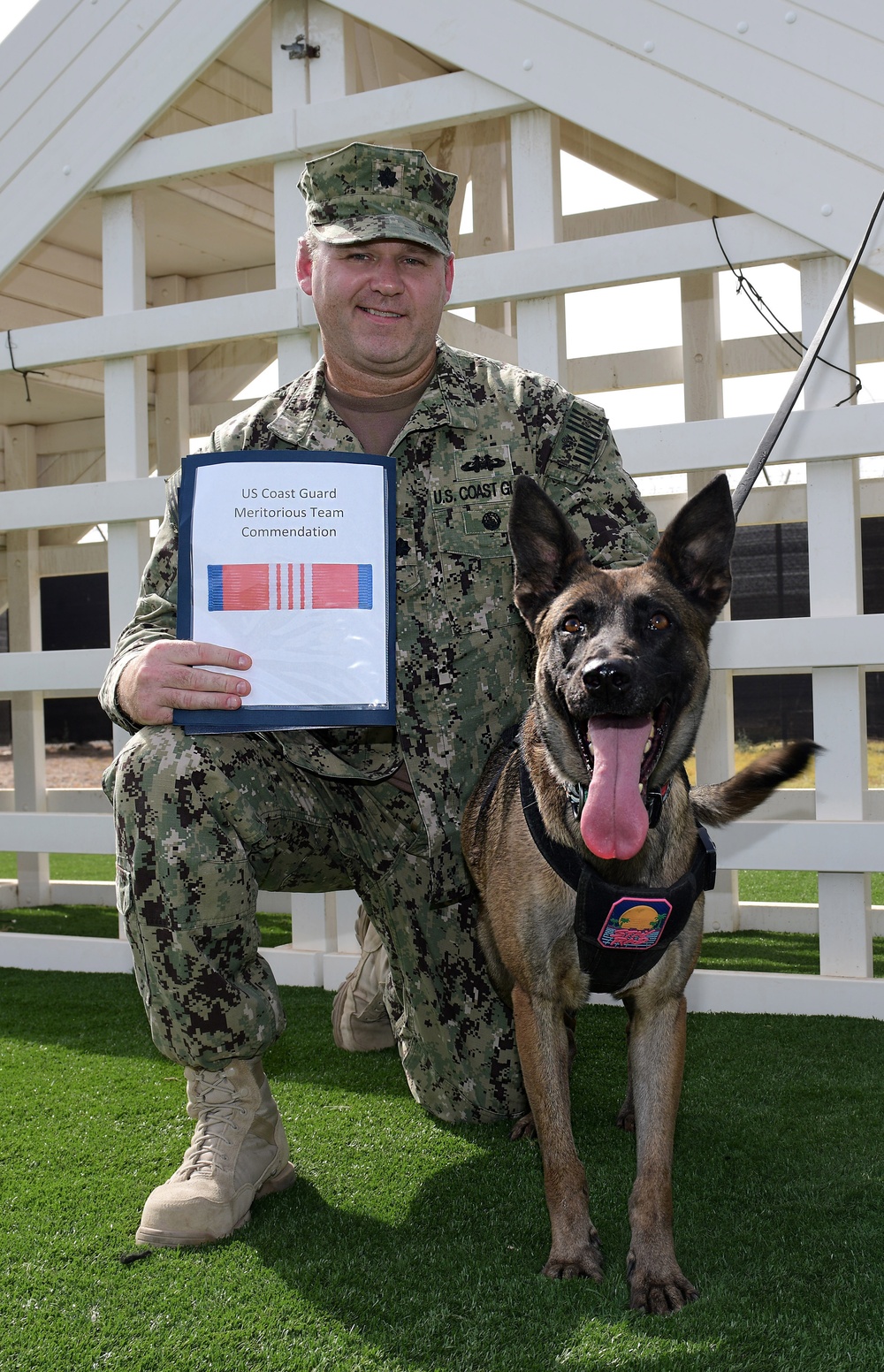 Navy Working Dog Receives Coast Guard Award