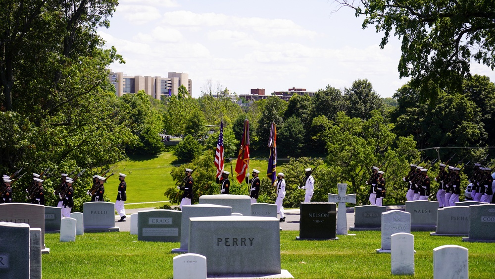 Marines Conduct Full Honors Funeral for Senator Warren