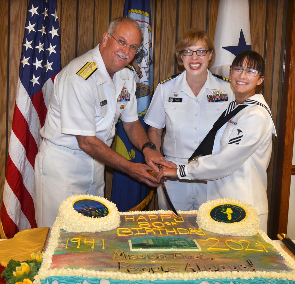 Naval Hospital Jacksonville 80th anniversary ceremony