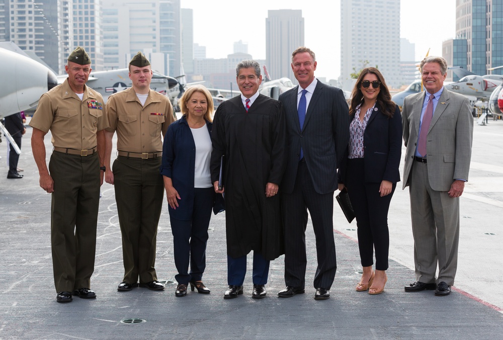 Service members become citizens during all-military naturalization ceremony