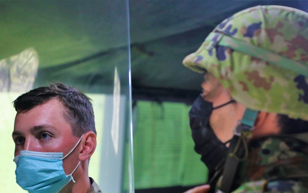 MG Laura Yeager visits bilateral Fire Direction Center Yausubetsu Training Area June 28