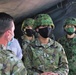 MG Laura Yeager visits bilateral Fire Direction Center Yausubetsu Training Area June 28