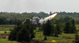 U.S. Army HIMARS and JGSDF MLRS live fire at Yausubetsu Training Area during exercise Orient Shield 21-2