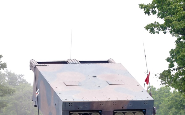 U.S. Army HIMARS and JGSDF MLRS live fire at Yausubetsu Training Area during exercise Orient Shield 21-2