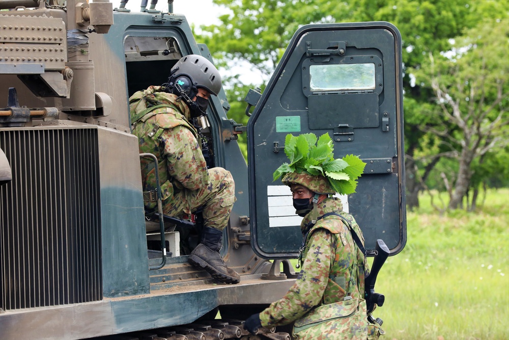 U.S. Army HIMARS and JGSDF MLRS live fire at Yausubetsu Training Area during exercise Orient Shield 21-2