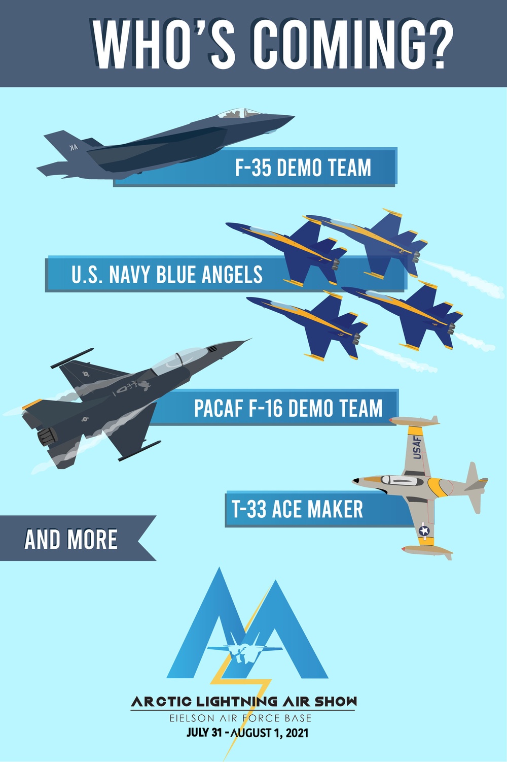 2021 Arctic Lightning Air Show: Who's coming?